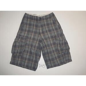 OTB Plaid Shorts Size 14 Gray Boys -0316D45